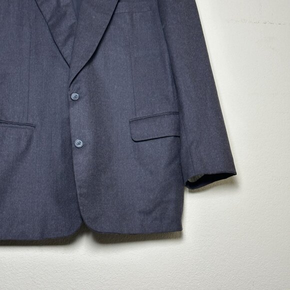 Neiman Marcus Aquascutum Of London Blazer Sport Coat Jacket Men 42R Black Prep - Picture 5 of 16
